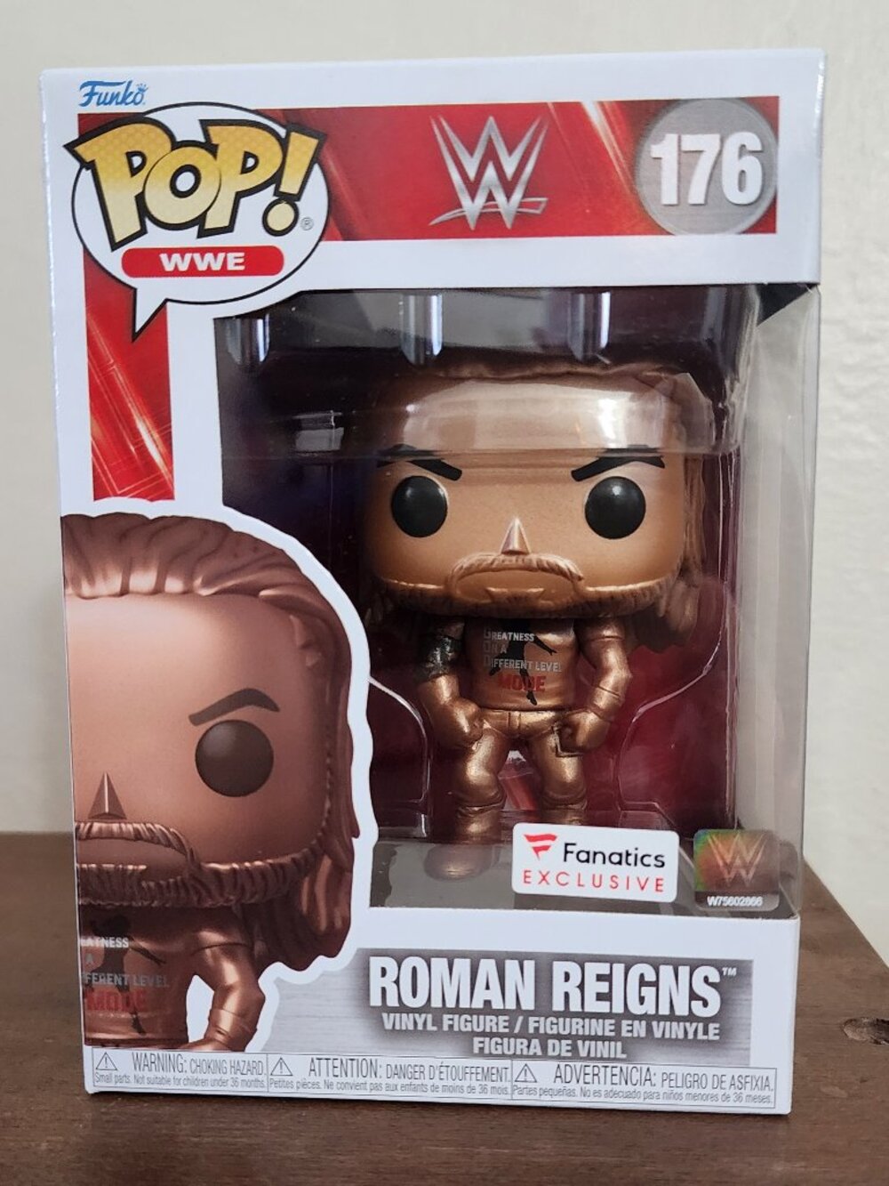 Funko Pop! WWE Roman Reigns #176 (Bronze) - Fanatics Exclusive - Vinyl Figure